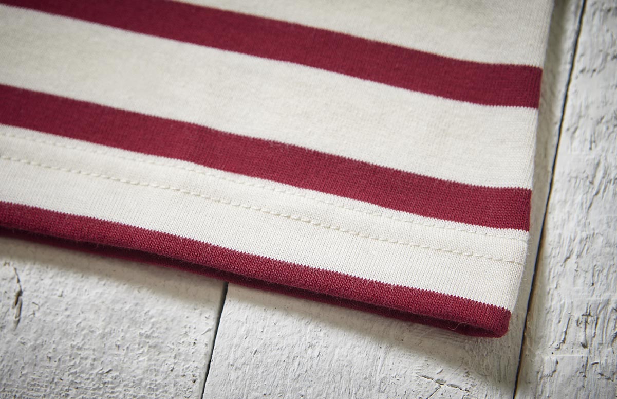 Breton Vin Red Striped Close Up