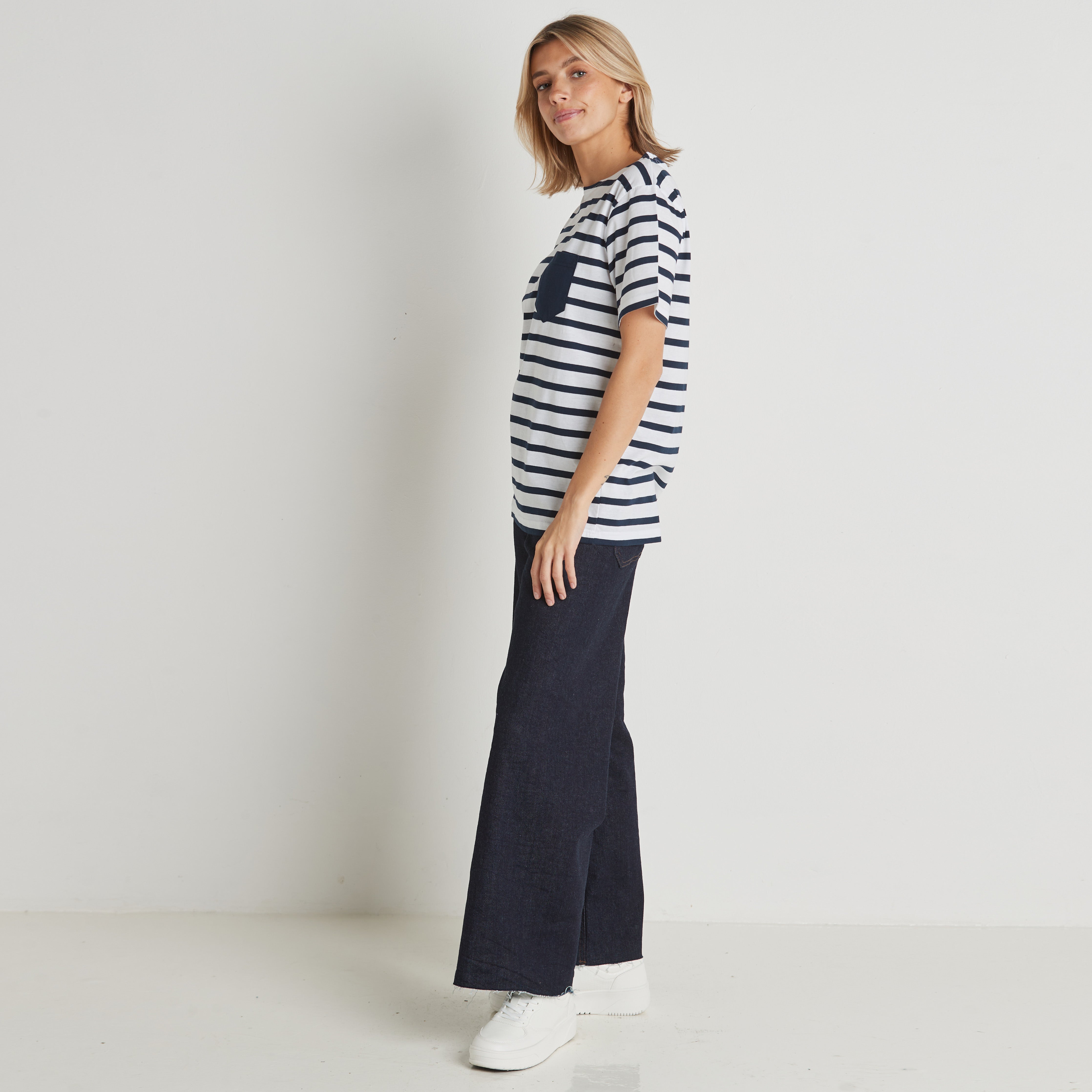 Breton T-Shirt With Pocket