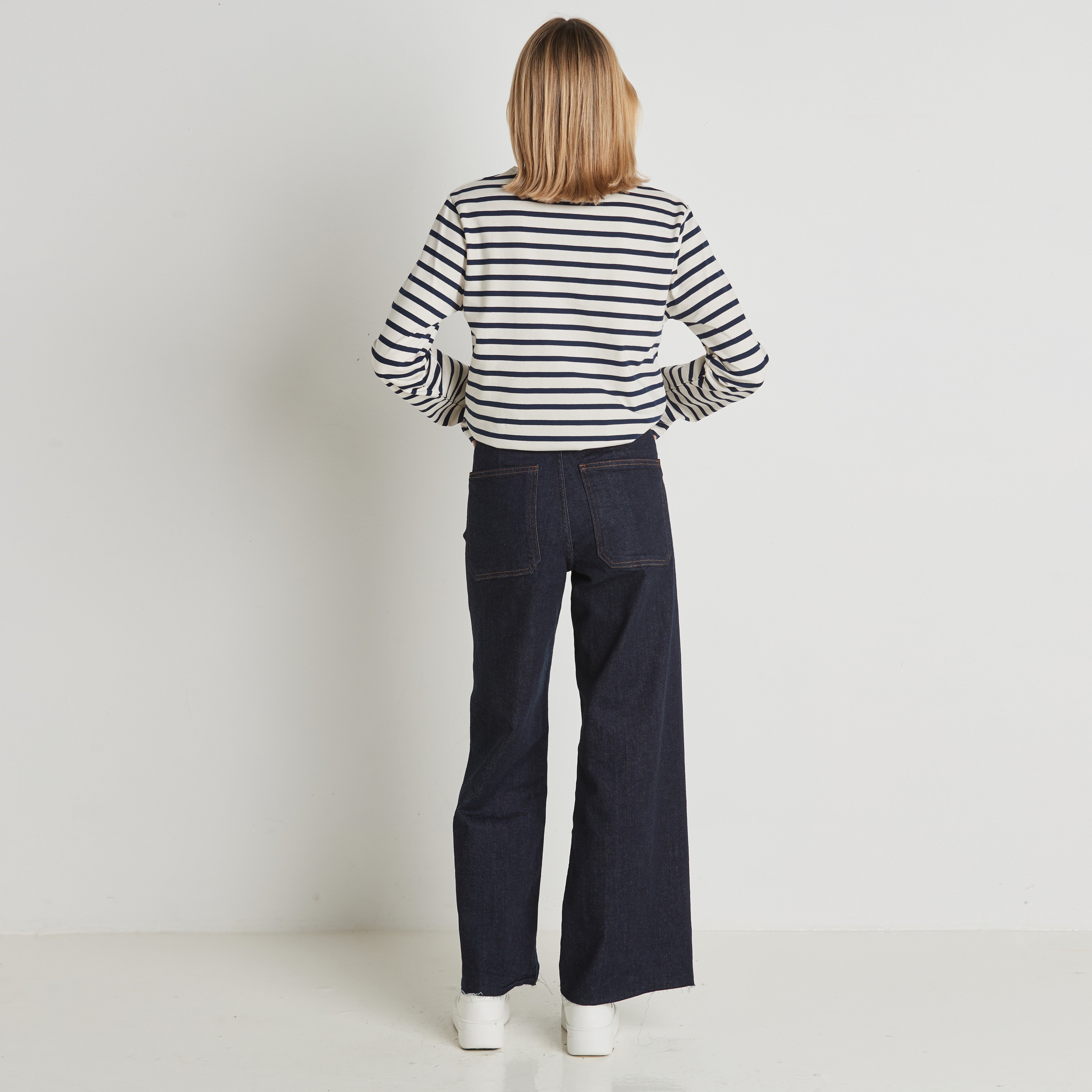 original breton shirt navy ecru stripe