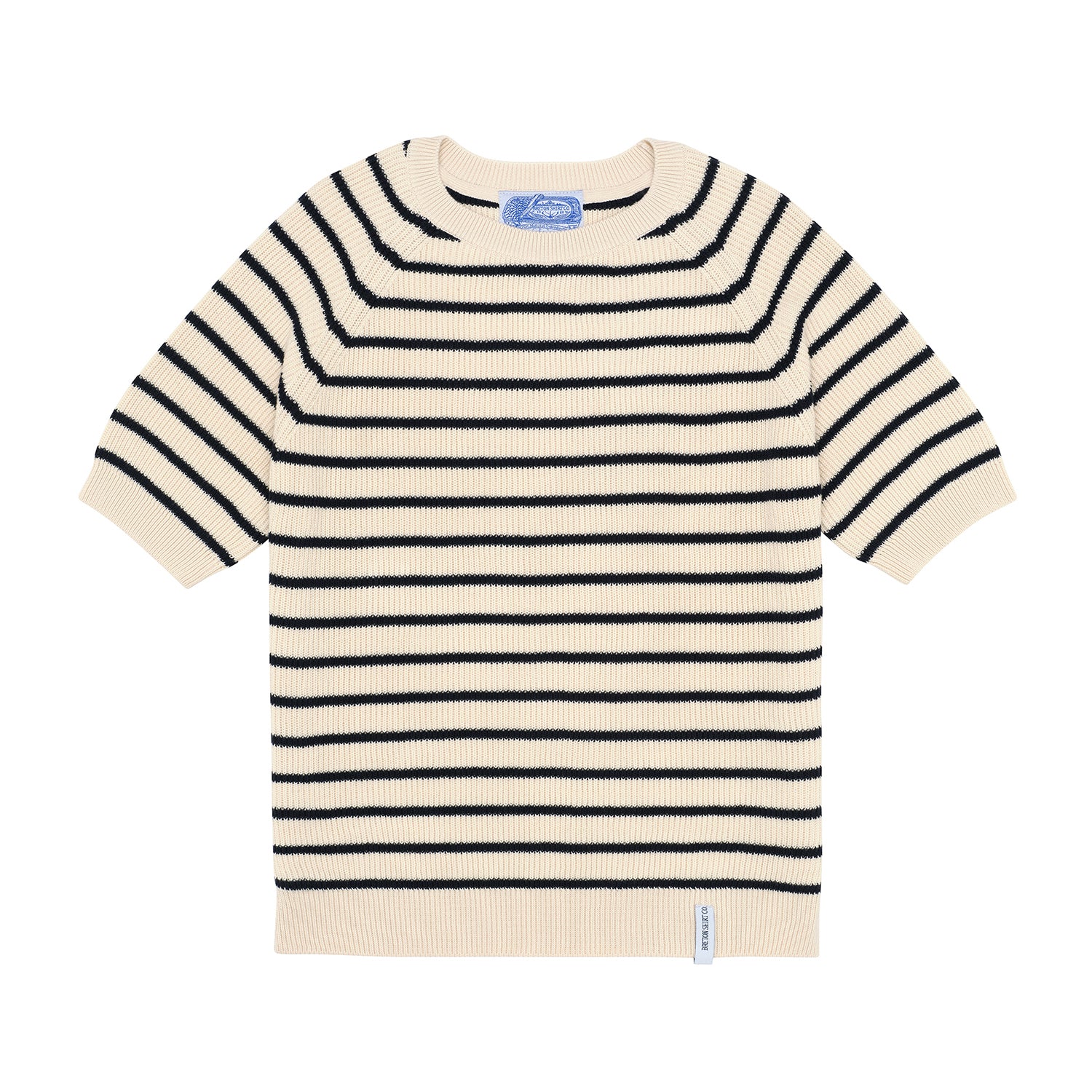 The Ribbed Breton Top – Ecru