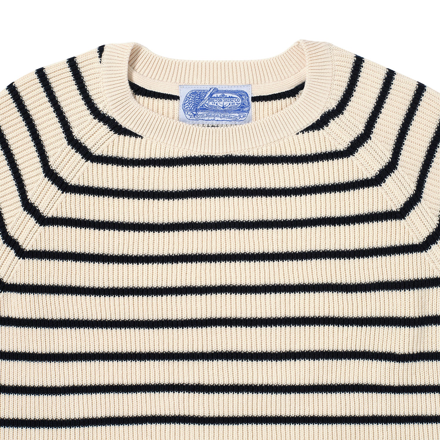 The Ribbed Breton Top – Ecru
