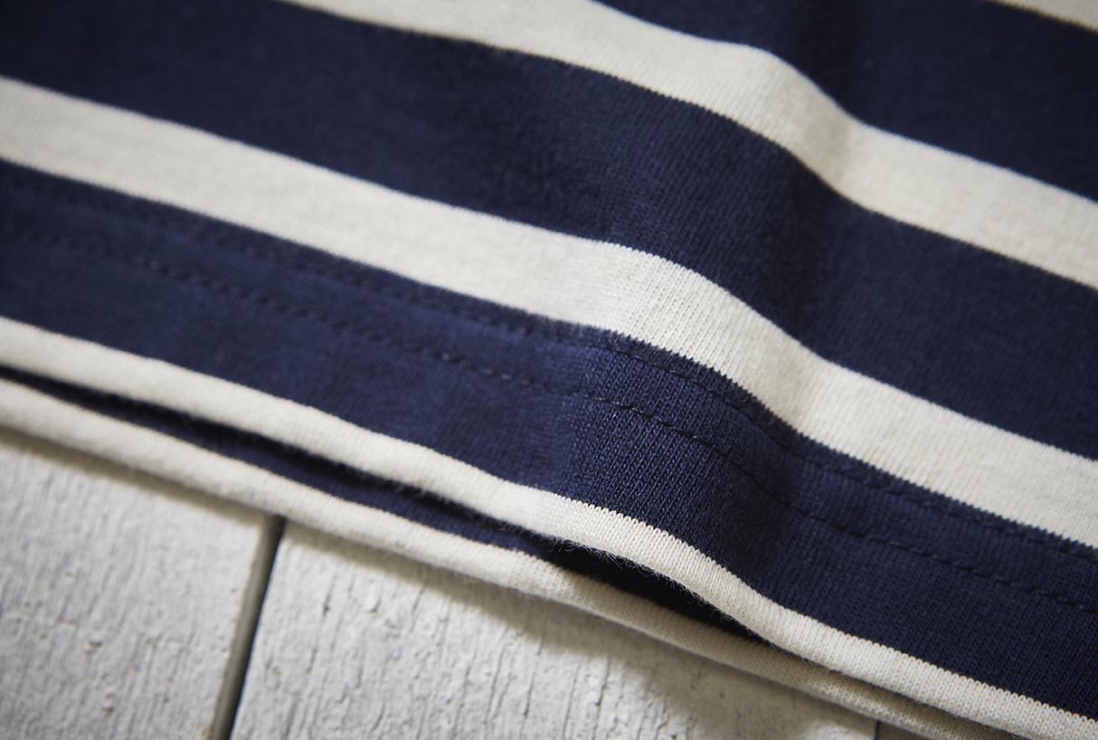Mens Striped Breton Le T-Shirt v2 Close Up